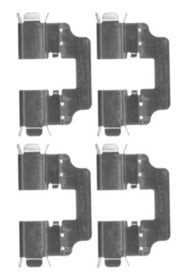 HELLA PAGID Комплектующие, колодки дискового тормоза 8DZ 355 203-651